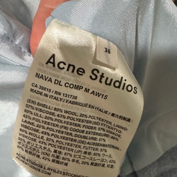 Acne studios FW15 runway wool coat - Picture 6 of 6